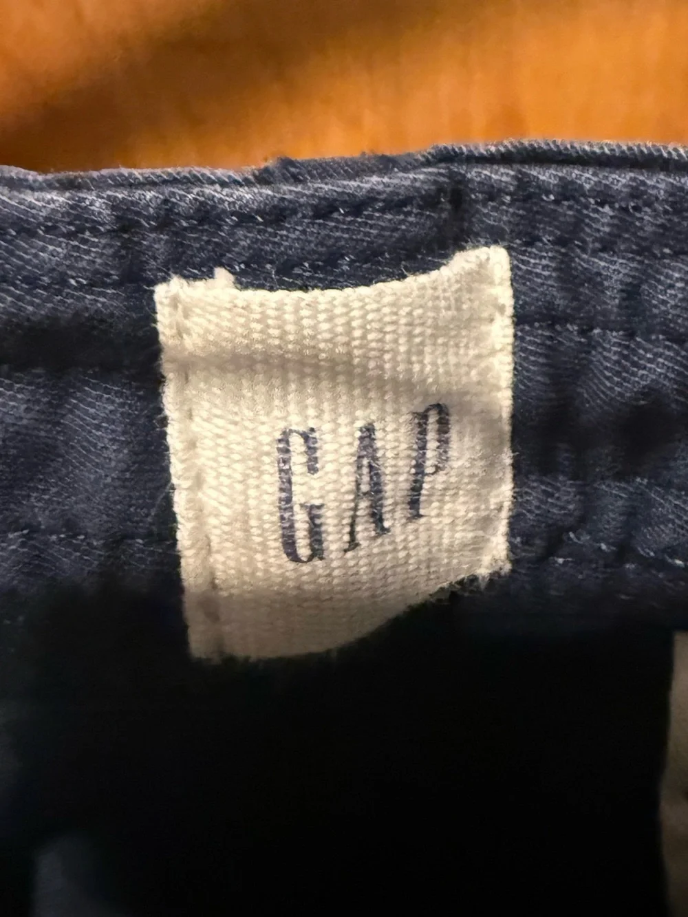GAP Navy Flat Front Cotton Chino Shorts